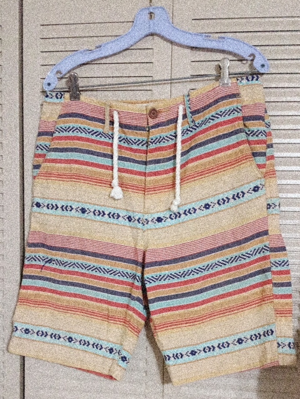 Men's Multicolor Striped Casual Shorts
